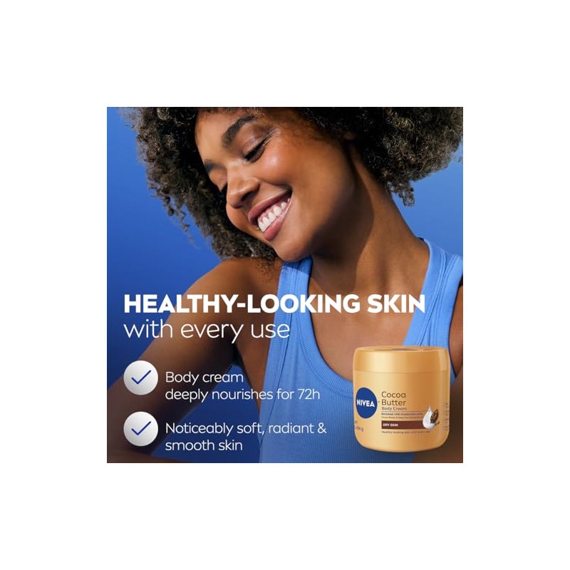 Nivea crema corporal de manteca de cacao, 15.5 onzas