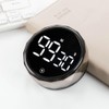 AIXXCUVQ Productivity Timer Clear LED Display Adjustable Alarm Sound is