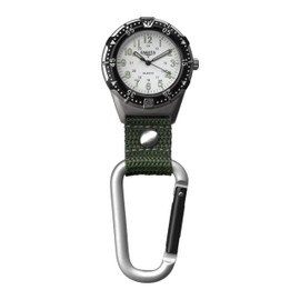 Dakota Backpacker Clip, Watch, Lightweight watch, Outdoor Gifts for Men and Women, Use for Fishing, Hunting, Golf and More, Tactical, Watch-Green