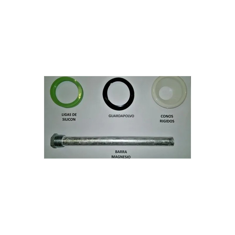 Kit Empaques Barra Magnesio Calentador Solar 20 Tubos Manual