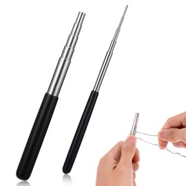 2 Pack Coil Jig Tool Set, Stainless Steel Micro 1.5mm-10mm Wire Looping Winding Rod, Wire Looping Wrapping Step Mandrel, 10 Sizes Round Multi Jump Ring Mandrel Wire Looping Rods Forming Rings Tool