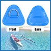 A ABSOPRO 4pcs D Ring Patch PVC Stainless Steel Triangle