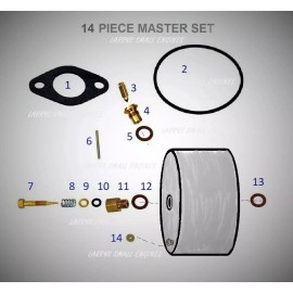 LME Walbro Carburetor Kit CARBURETOR KIT for 70s JOHN DEERE 112 AN 110 TECUMSEH HH100 CAST IRON ENGINE