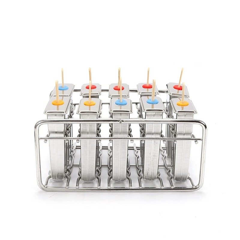 Stainless Steel Ice Cream Stick Mold Ice Lolly Popsicle Pop