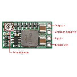 DROK 24v to 12v Step Down Converter 10pcs, Mini Voltage Reducer DC 4.5-24V to 5V, Buck Converter 12V to 5V Board 3A, Volt Step Down Transformer Power Supply Module