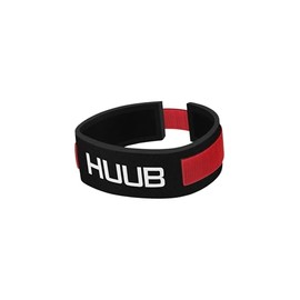 Huub Timing Chip Band, Black/Red, One Size, Unisex