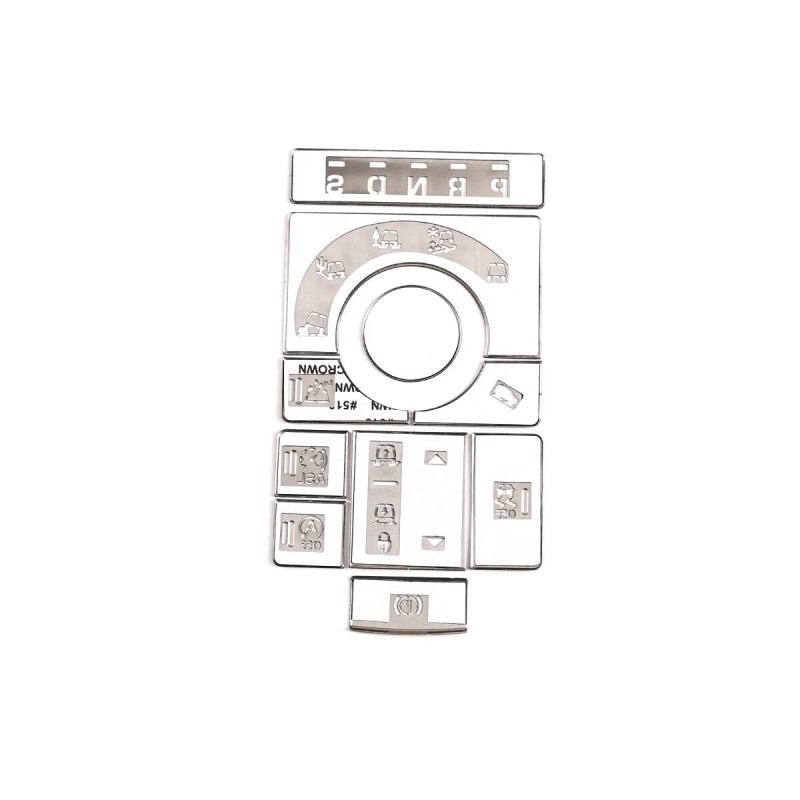Unbranded Alloy Terrain Mode Button Decoration Stickers For Land Rover