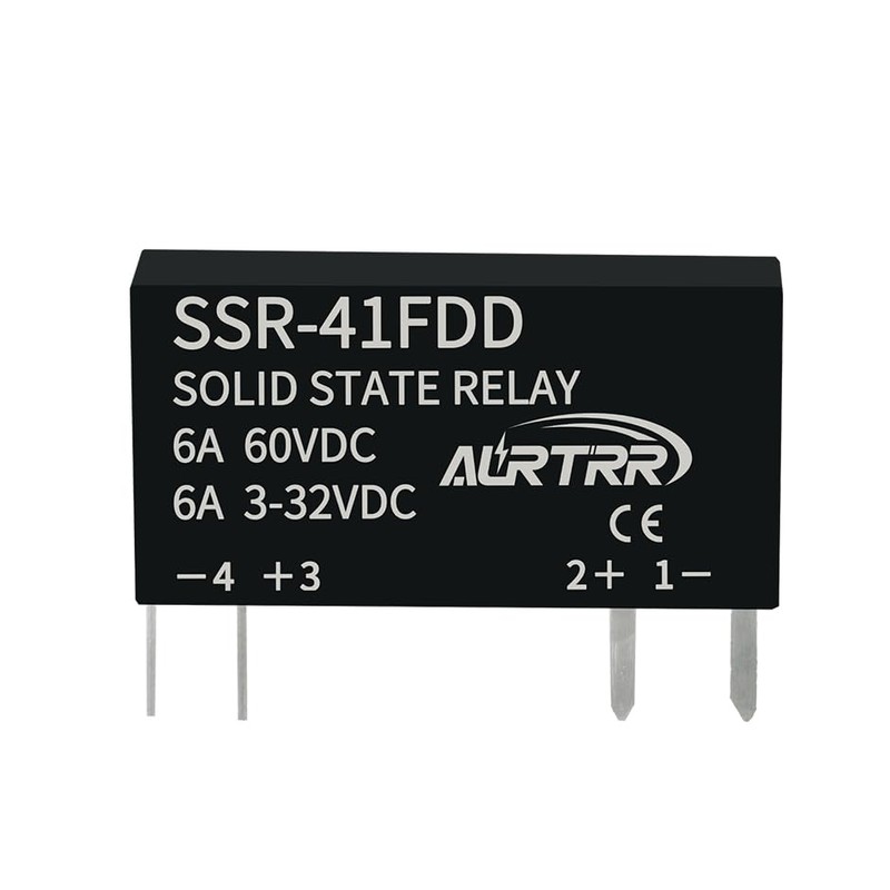 (10pcs)12V 5V 3v 3.3V Solid State Relay 1a,dc SSR,Input:3-32Vdc,Output:5-60Vdc,41Fdd,Non-Contact,Mini,Slim Ac