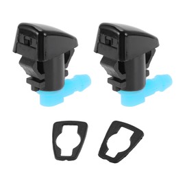 TUCKBOLD Windshield Washer Nozzle for Jeep Grand Cherokee 2005 Durable No.68260443AA| Front Windshield Spray Nozzles Wiper Spray Washer Jet Black ABS 2 Pcs