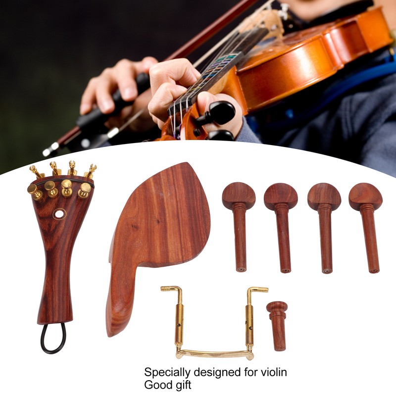 Violin Repair Parts Accessories High End Jujube Wood Tailpiece Chin