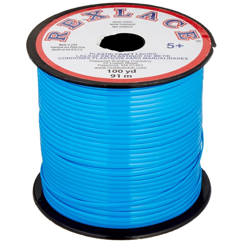 Darice 1144-78 Rexlace - Plastic, Neon Blue, One Size