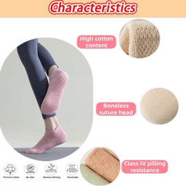 ZANZER Grip Socks for Women Pilates Socks with Grips Non-Slip Grippy Socks for Yoga, Barre, Lagree, Pregnancy, Zumba (Black, Milk White, Pink, Grey)