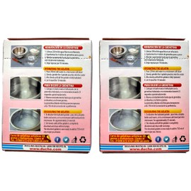 Duche Grenetina sin sabor 300 Bloom - Polvo para preparar postres y gelatinas - 4 sobres de 7 g c/u por caja - 28 g por caja - 2 cajas