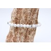 Taddart Minerals White Grey Bracelet Made from Natural Gemstone Magnesite