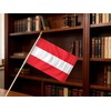 LUSEOAN Austria Mini Flag 5x8 Inch 20 Pack Wood Stick