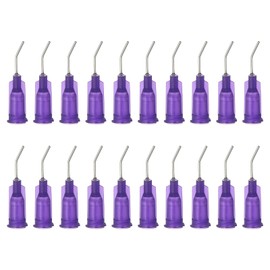 PATIKIL Blunt Tip Dispensing Needles with Bent Blunt Needle, 200 Pcs 0.5 Inch 21G Industrial Liquid Dispenser Needle with Lure Lock for Refilling Liquid Ink