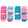 Jefferies Socks Girls Fuzzy Fashion Novelty Pattern Non Skid Slipper