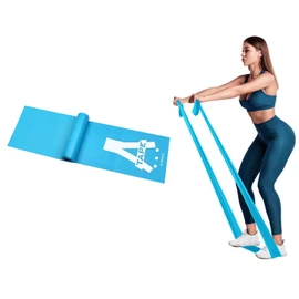 A-TAPE Thera-Band Resistance Bands Set, Professional Non-Latex Elastic Band for Upper & Lower Body Exercise, Physical Therapy, Pilates, Rehab (51 * 6 Inch) ((Blue (Set of 1))