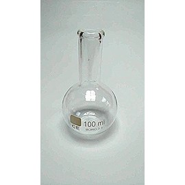 Rocwing Graduated Flat Bottom Florence Flask made from Borosilicate Glass 3.3 (100ml)