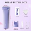 Krofaue Electric Razor for Women, Painless Bikini Trimmer, IPX6