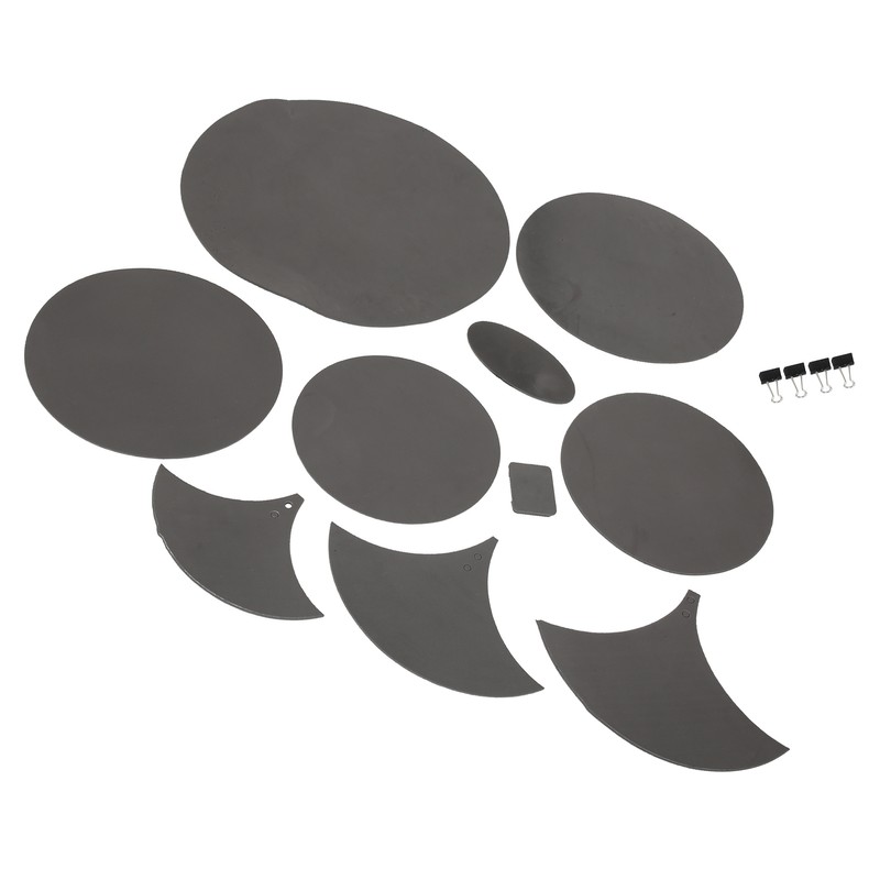 10Pcs Drum Mute Pad Volume Reduction Rubber Practice Silencer Mat