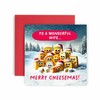 Huxters Christmas Cards for Women – Merry Cheesemas Cheesy Christmas