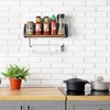 Paper Towel Holder Wall Mount Farmhouse Wood Paper Towel Holder
