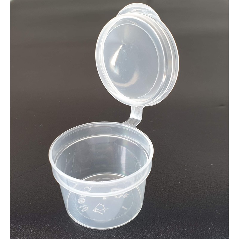 SHC Web 100 x Mini 10ml Hinged Lid Pots -