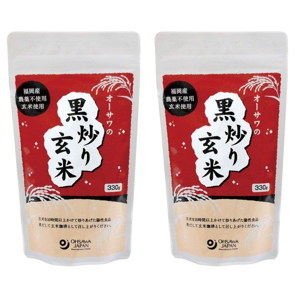 [O Sawa] O Sawa's Black fried 玄米 G X 2 Piece Set [6822] [Fukuoka Pesticide Free 玄米 100]
