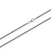 NKlaus 1.2 mm Snake Chain Silver Necklace (Length Selectable 38