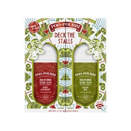 Poo-Pourri Deck The Stalls Tear Away Gift Set, Berry and Bright 1 Fl Oz Pocket Sprayer and Balsam Bum 1 Fl Oz Pocket Sprayer
