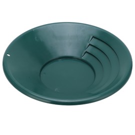 350mm Gold Panning Pan Round Sifting Classifier Manual Gold Washing Pan Tool Green