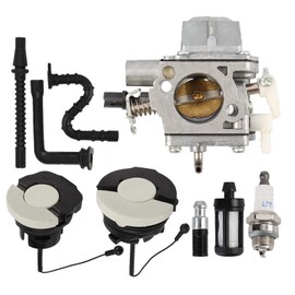 Carbbia Carburetor 1144-120-0600 for Stihl MS661 MS 661 Chainsaw Chain Saw for Walbro WJ-135B Carb 11441200600 with Fuel Oil Cap Filter Hose Spark Plug