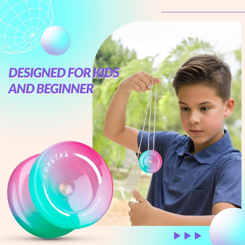 MAGICYOYO Responsive Yoyo for Kids Beginner, Professional Unresponsive Yo Yo