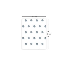 Le Jardin du Lin Bedruckte Baumwoll Taschen mit Kordelzug, Einkaufstasche, Beutel, Stoffsack, Stofftasche, Gemüsesack, Wiederverwendbare, Umweltfreundlich, Mehrzweck, Faltbar, Größe: 30x40 Cm