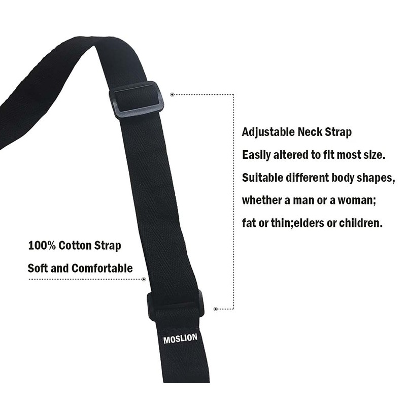 Moslion Leopard Pattern Apron, Adjustable Neck Bib Apron for Men