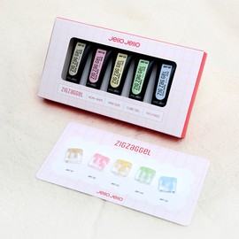Jello Jello Zigzag Gel Mini Creamy 5-piece Set Tube Gel / 젤로젤로 지그재그젤 미니 크리미 5종 세트 튜브젤
