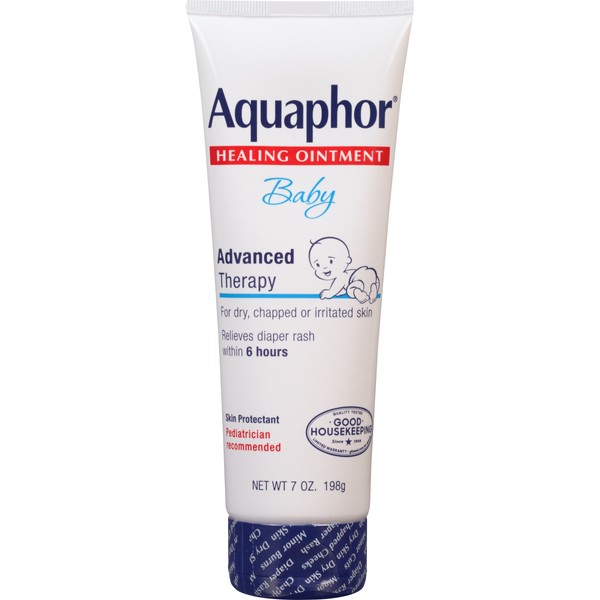 Aquaphor Baby Healing Ointment - for Chapped Skin, Diaper Rash and Minor Scratches - 7 Ounce (Pack of 1)
