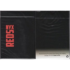 NYX Reds Playing Cards Poker Size Deck USPCC Custom Limited Edition New Sealed