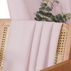 Chyhomenyc Bennet Blush Pink Valance for Windows, Faux Linen Slub