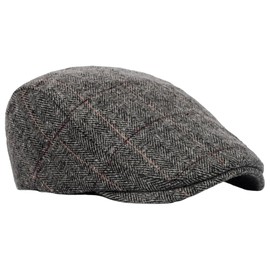 YSBCNK Flat Cap, Men's Flat Caps, Mens Flat Cap, Peaky Blinders Hat, Peaky Blinders Cap 1 Pcs with Simple Design, Adjustable Newsboy Caps for Men, Grandad Hat in 56-59cm (Light Gray)