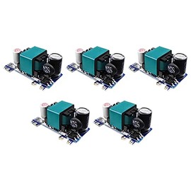 TECNOIOT Pack of 5 AC-DC 12 V 1000 mA 220 V AC Low Ripple Switching Down Power Supply Module
