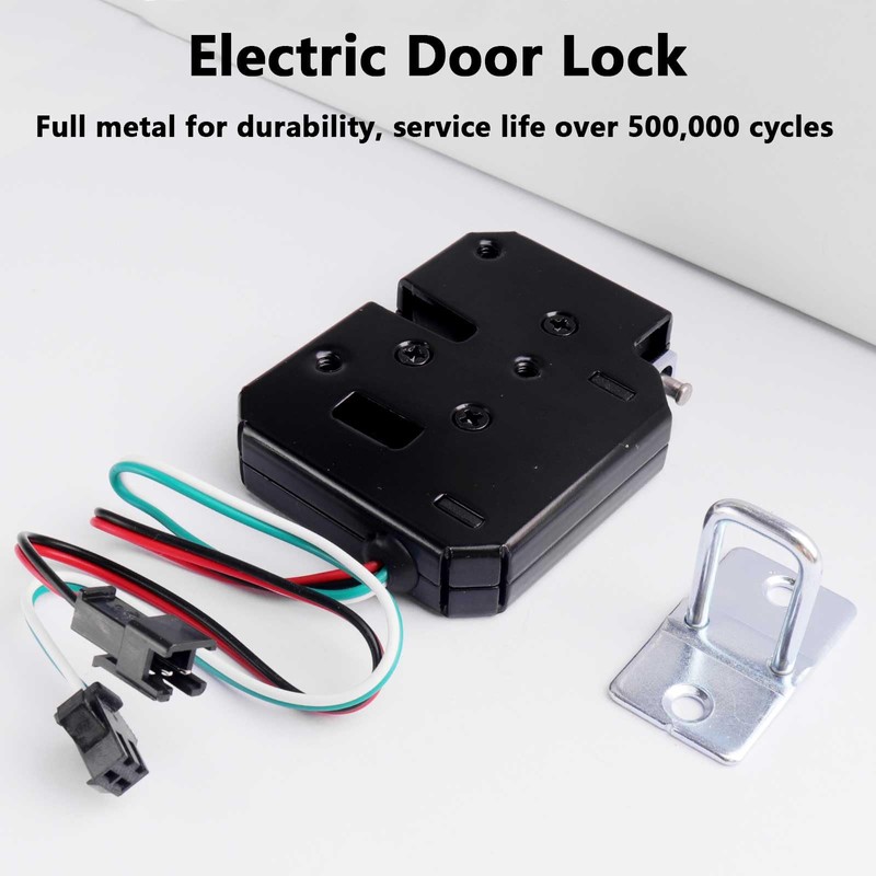 1pcs Electronic Lock,DC 12V 2A Carbon Steel Solenoid Cabinet Spring
