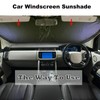 Car Windshield Sun Shade, Proxima Direct Sun Protector for Car