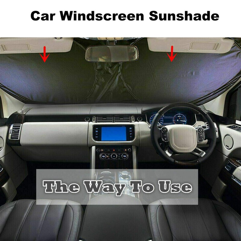 Car Windshield Sun Shade, Proxima Direct Sun Protector for Car