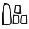 KIMISS 4 Pieces Car ABS Carbon Window Switch Button Cover