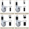 ERKOON 3 Inch Prep Table Caster Wheels Set, 4 Heavy