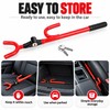 Telescopic Steering Wheel Lock for Vehicle Security – Adjustable U-Shaped