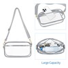 VOROLO Large Clear Crossbody Bag,Stadium Approved Small See Through Purse