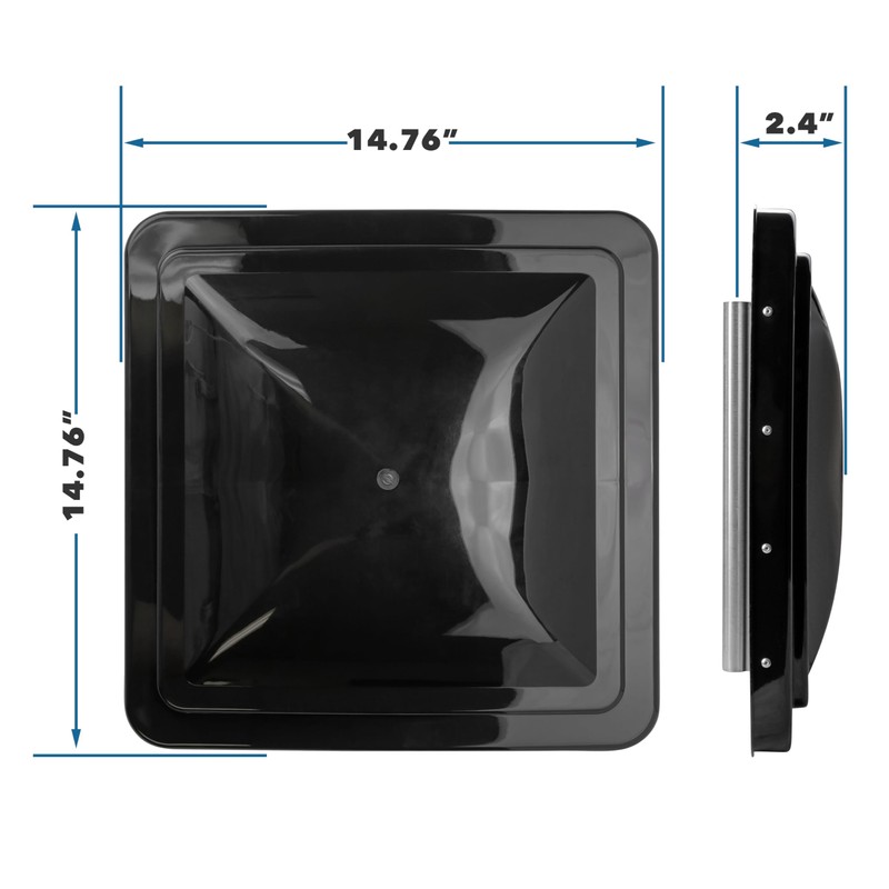 Leisure Coachworks 14 Inch RV Roof Vent Cover Replacement Vent